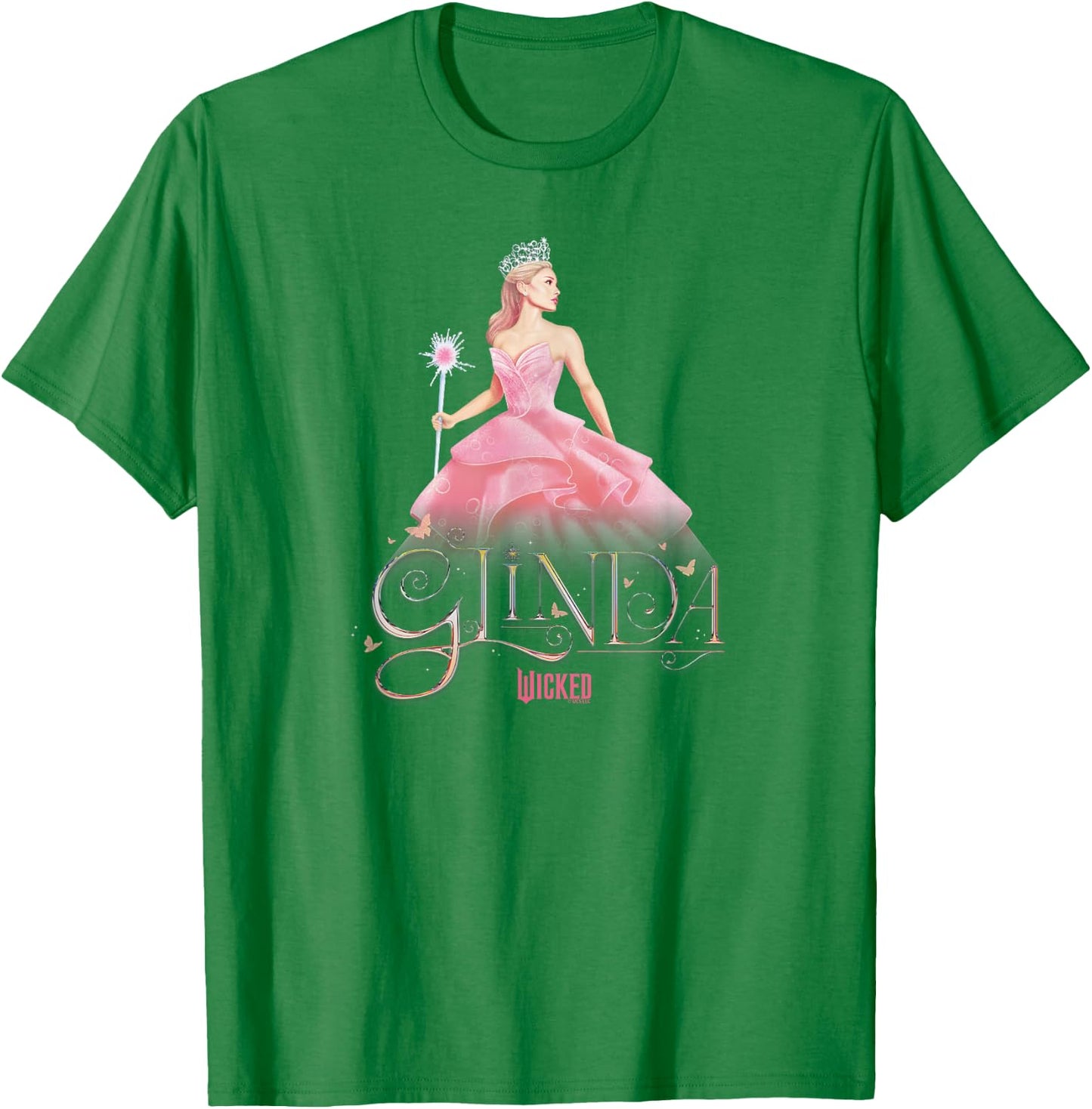 Wicked Glinda Elegant Pose , white, S T-Shirt - T-Shirt | Irish Green
