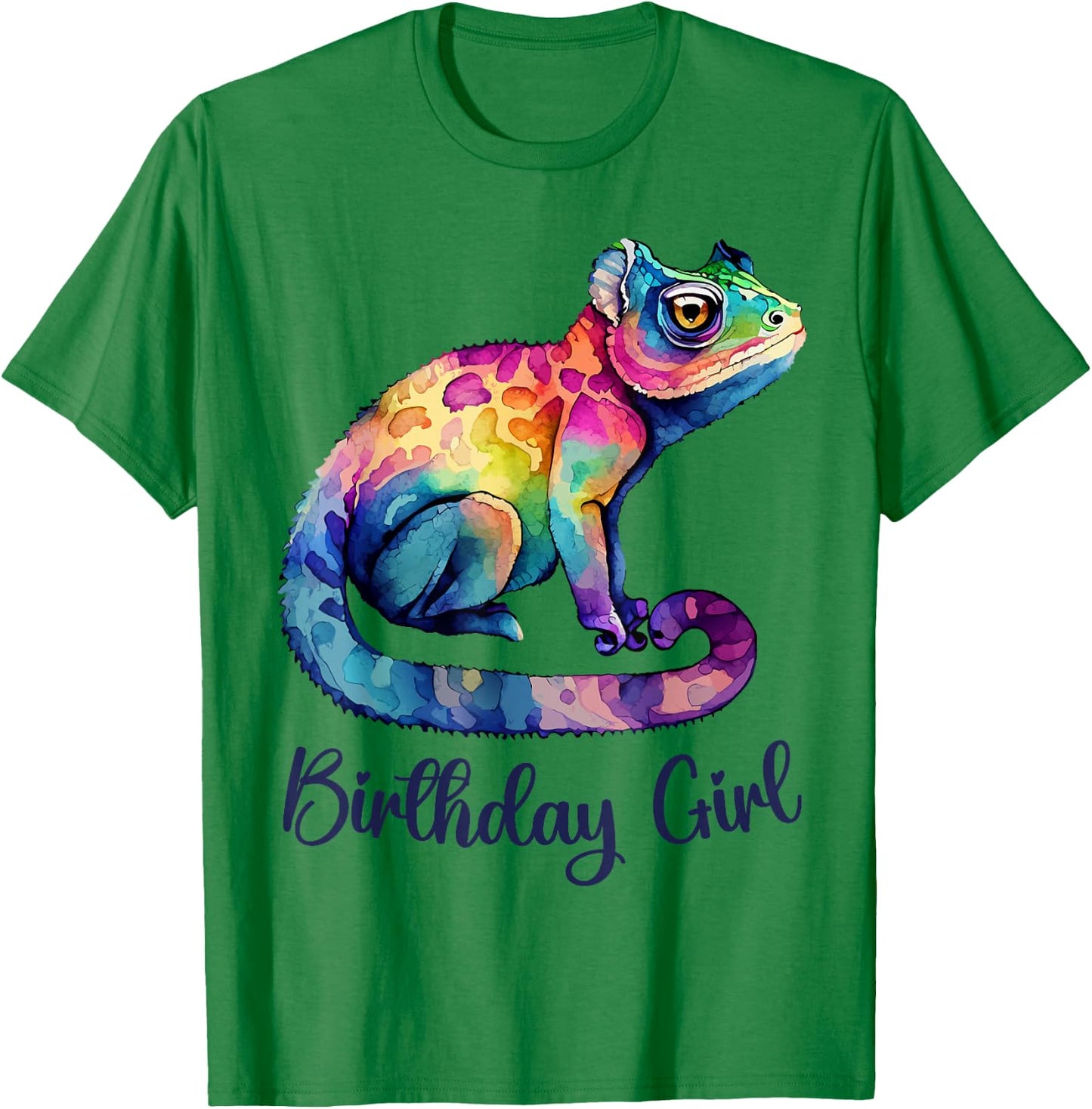 Panther Chameleon Birthday Girl Rainbow Lizard Women Toddler T-Shirt - T-Shirt | Irish Green