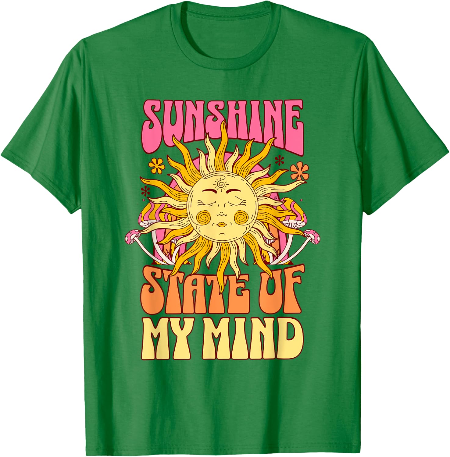 Sunshine State of Mind Radiant Vibes Men Women Kids T-Shirt - T-Shirt | Irish Green