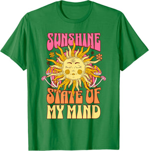 Sunshine State of Mind Radiant Vibes Men Women Kids T-Shirt - T-Shirt | Irish Green