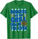Daisy Striped Burgers On The Grill Bun in The Oven Pregnant T-Shirt - T-Shirt | Irish Green