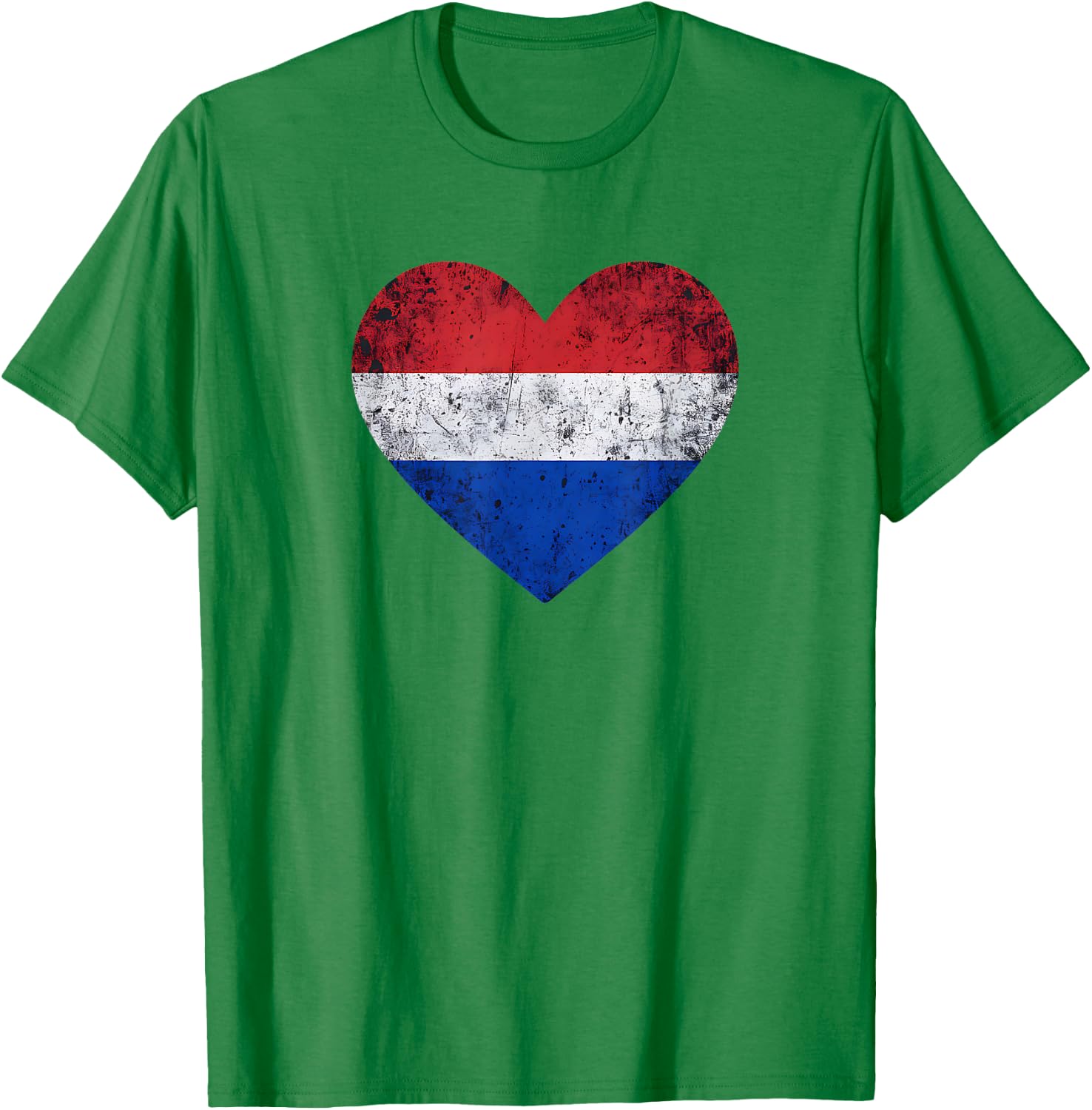 Pays-Bas Patriotiques Drapeau Néerlandais Cœur d'Amour T-Shirt - T-Shirt | Irish Green