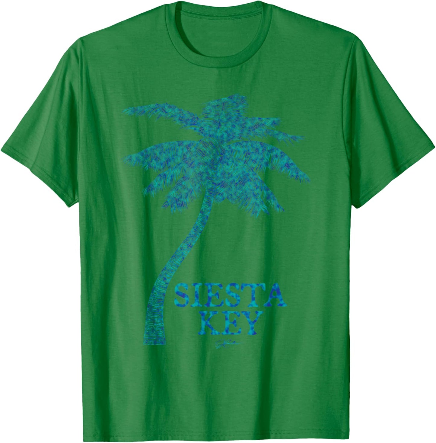 JCombs: Siesta Key, FL, Palm Tree T-Shirt - T-Shirt | Irish Green