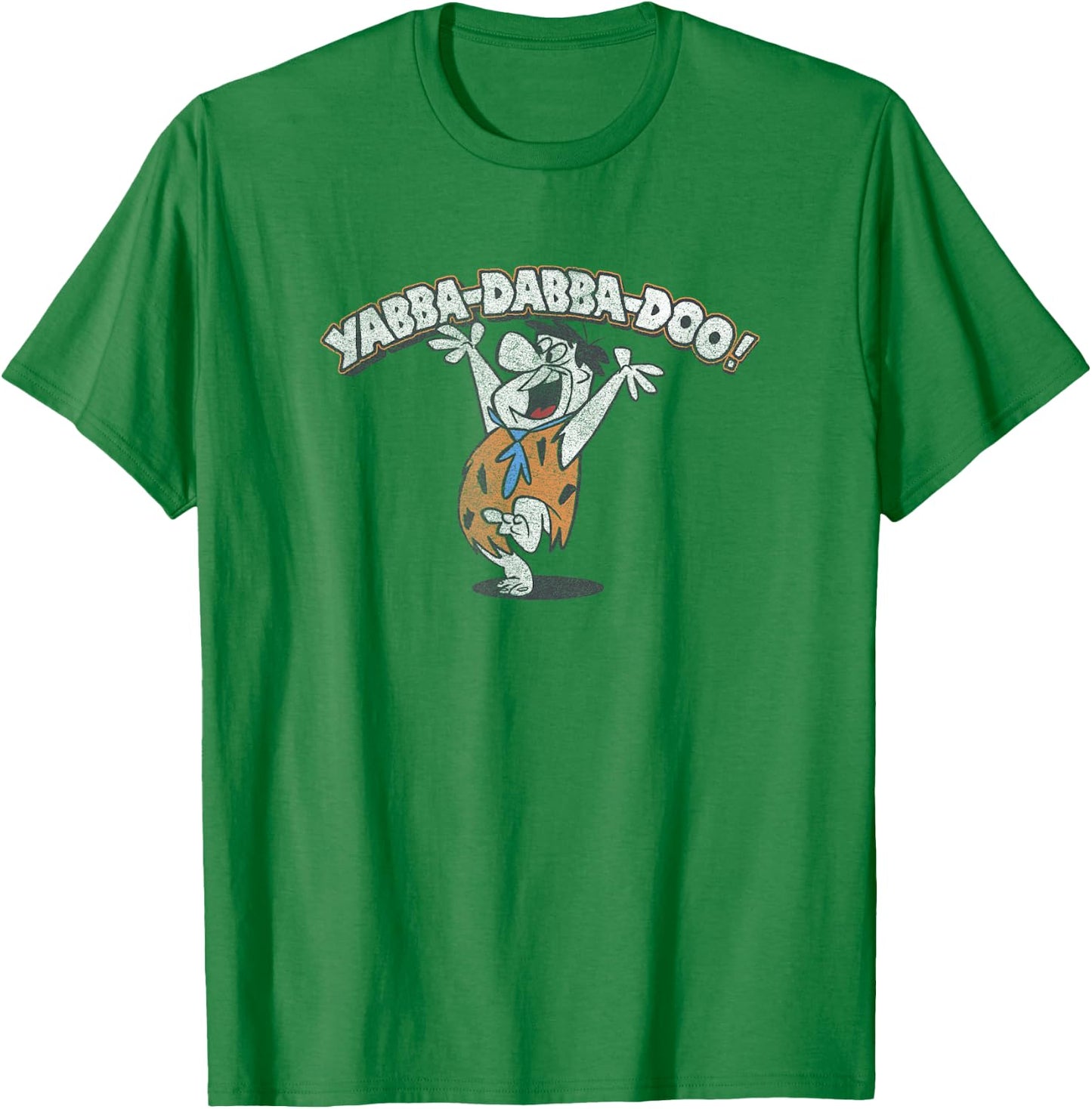 The Flintstones Fred Flintstone Yabba-Dabba-Doo! T-Shirt - T-Shirt | Irish Green