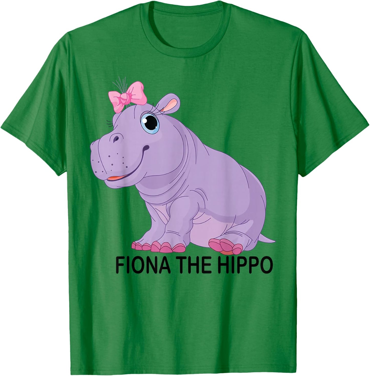 Fiona-The Hippo T-Shirt - T-Shirt | Irish Green