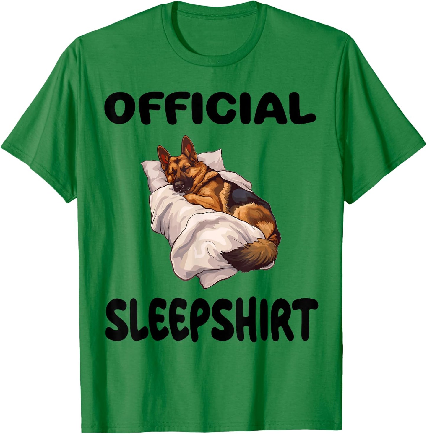 German Shepherd Dog Official Sleepshirt Pajamas Nightgown T-Shirt - T-Shirt | Irish Green