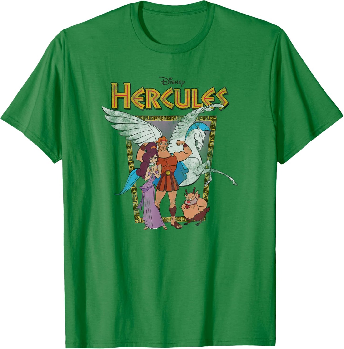 Disney Hercules Classic Movie Poster T-Shirt - T-Shirt | Irish Green