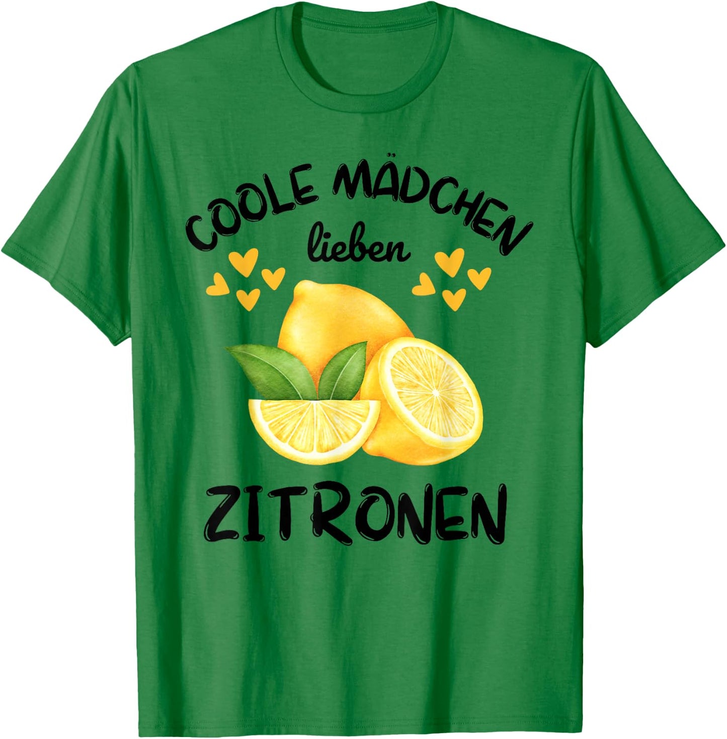 Summer Cool Girls Love Lemon , White T-Shirt - T-Shirt | Irish Green