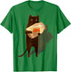Eagerlys Cat Holding Goldfish Bowl Art Vintage T-Shirt - T-Shirt | Irish Green