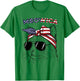 4th of July Cat Meowica USA America Patriotic Women Girls T-Shirt - T-Shirt | Irish Green