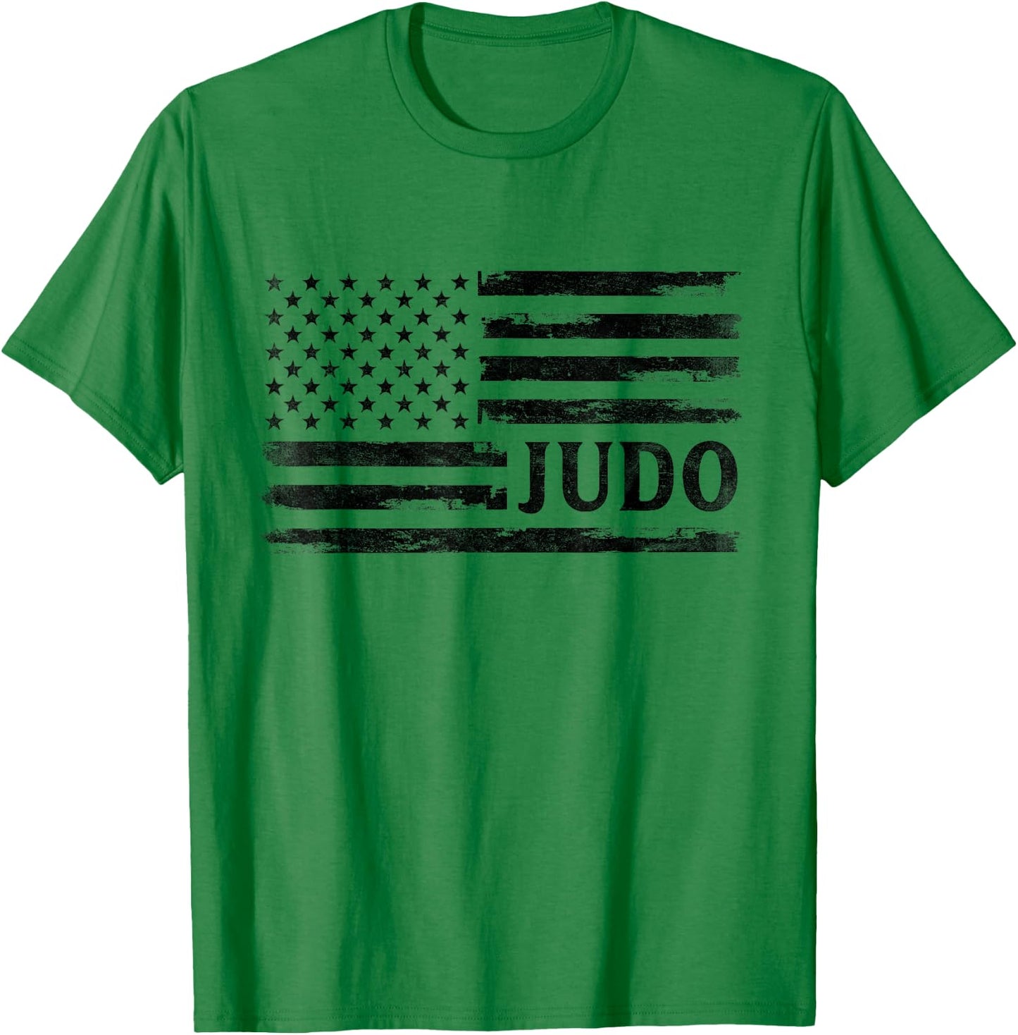 Judo Black Vintage USA Flag Coach Boy T-Shirt - T-Shirt | Irish Green
