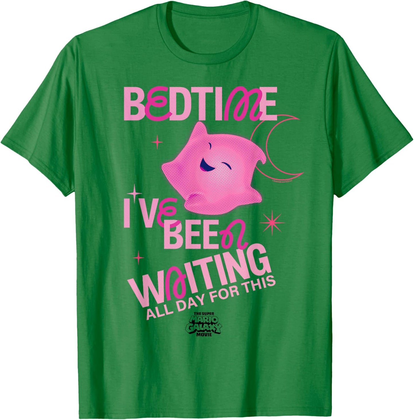 The Super Mario Galaxy Movie Pink Luma Bedtime T-Shirt - T-Shirt | Irish Green