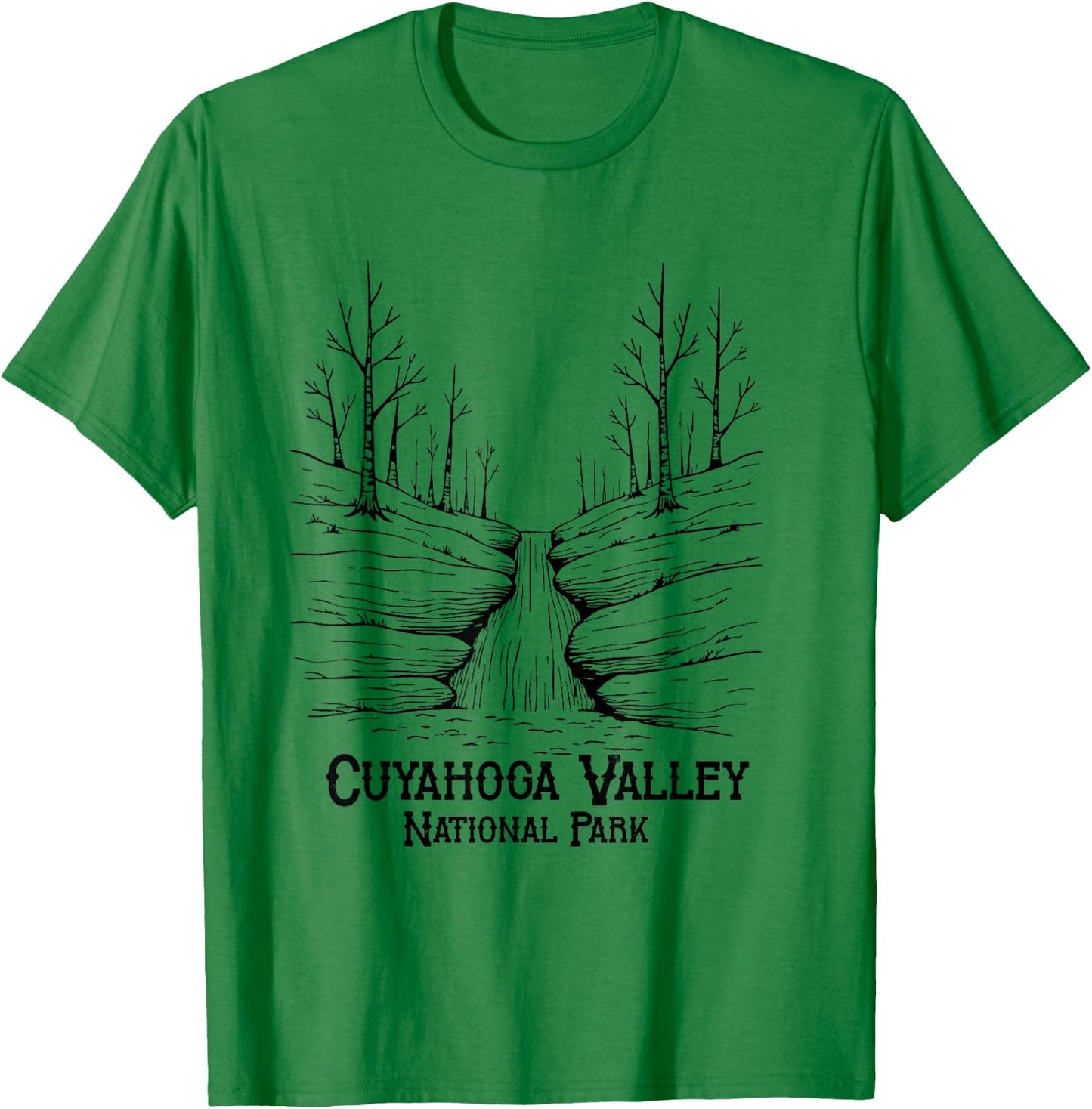Cuyahoga Valley National Park Souvenir Ohio Cleveland Akron T-Shirt - T-Shirt | Irish Green