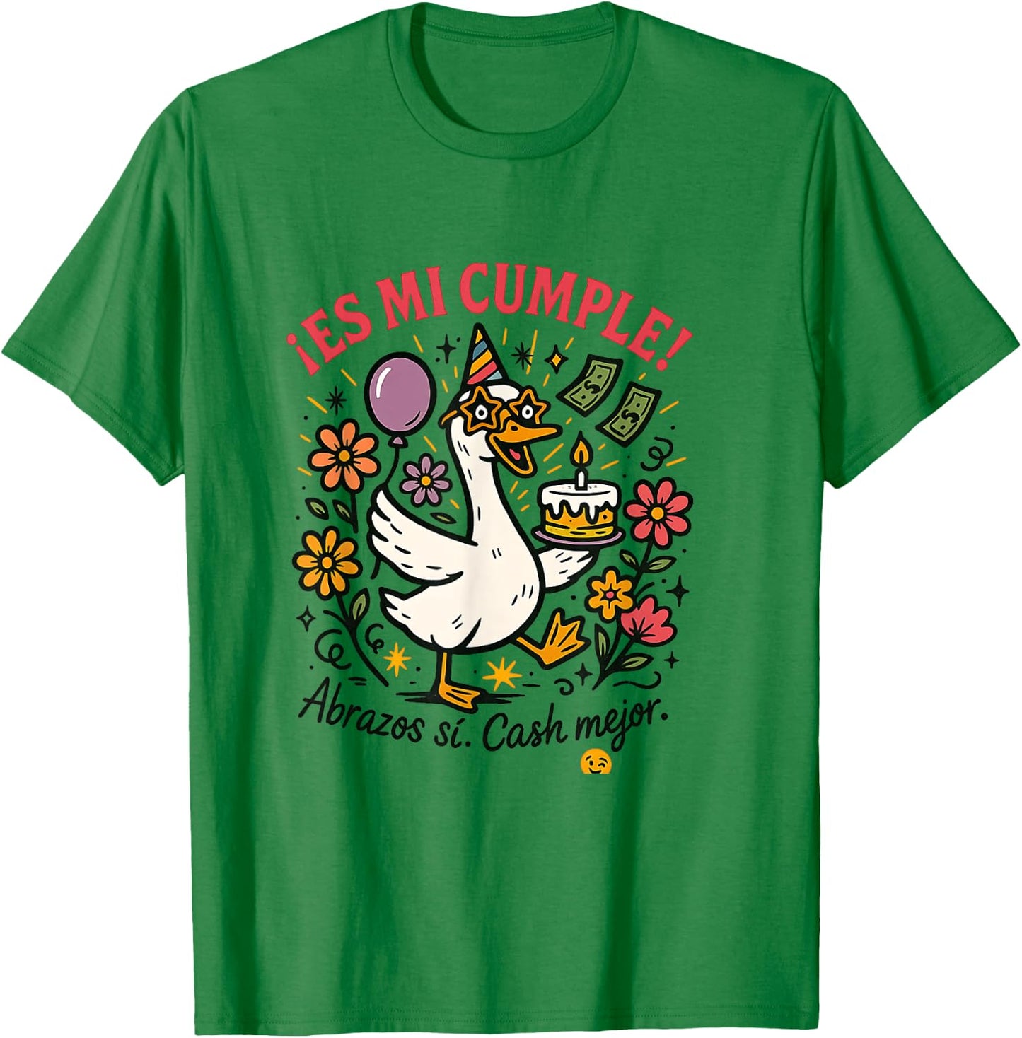 Hoy Es Mi Cumpleaños Funny Birthday Spanish Playera T-Shirt - T-Shirt | Irish Green