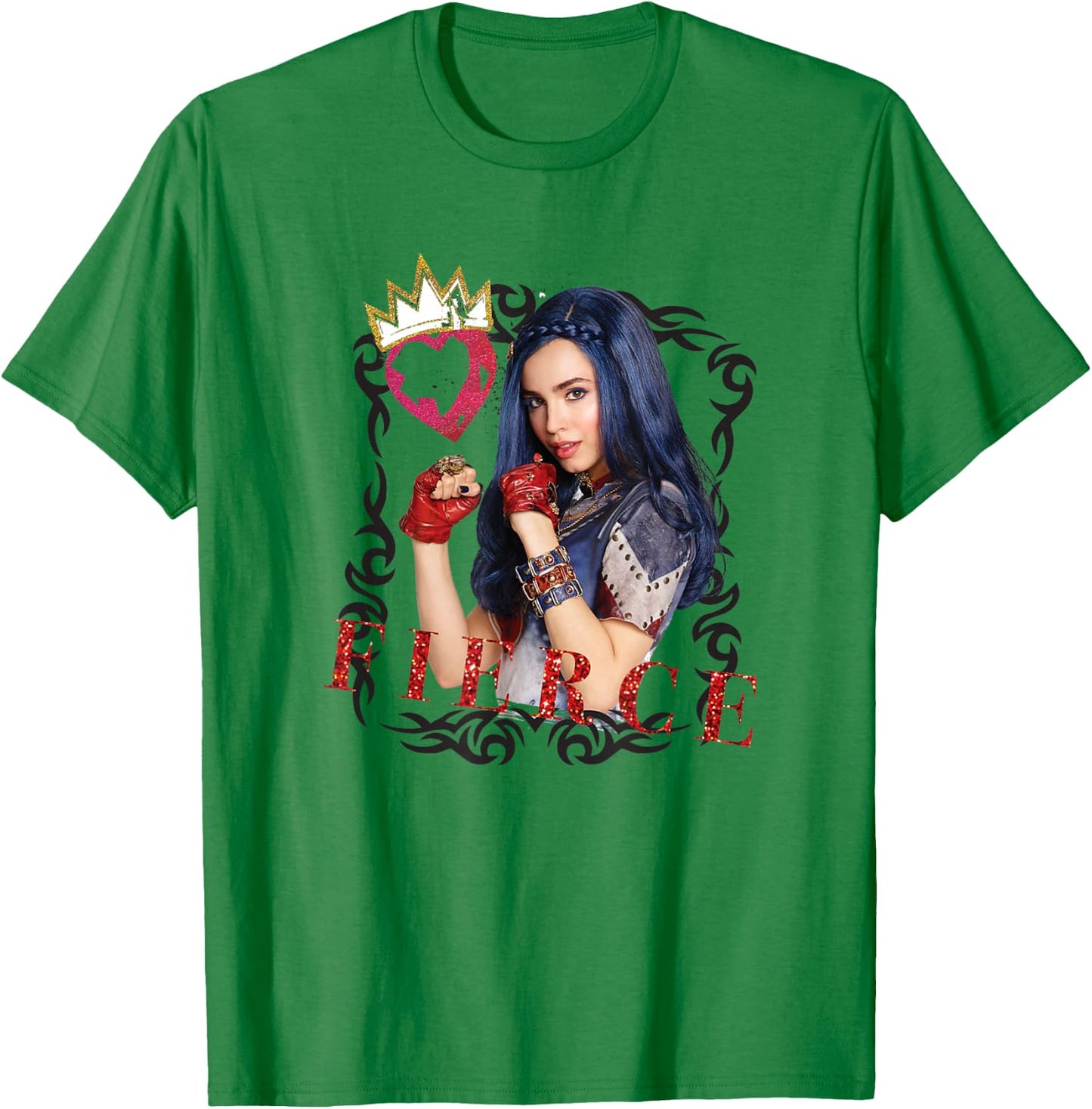 Disney Descendants Evie Fierce Girl T-Shirt - T-Shirt | Irish Green