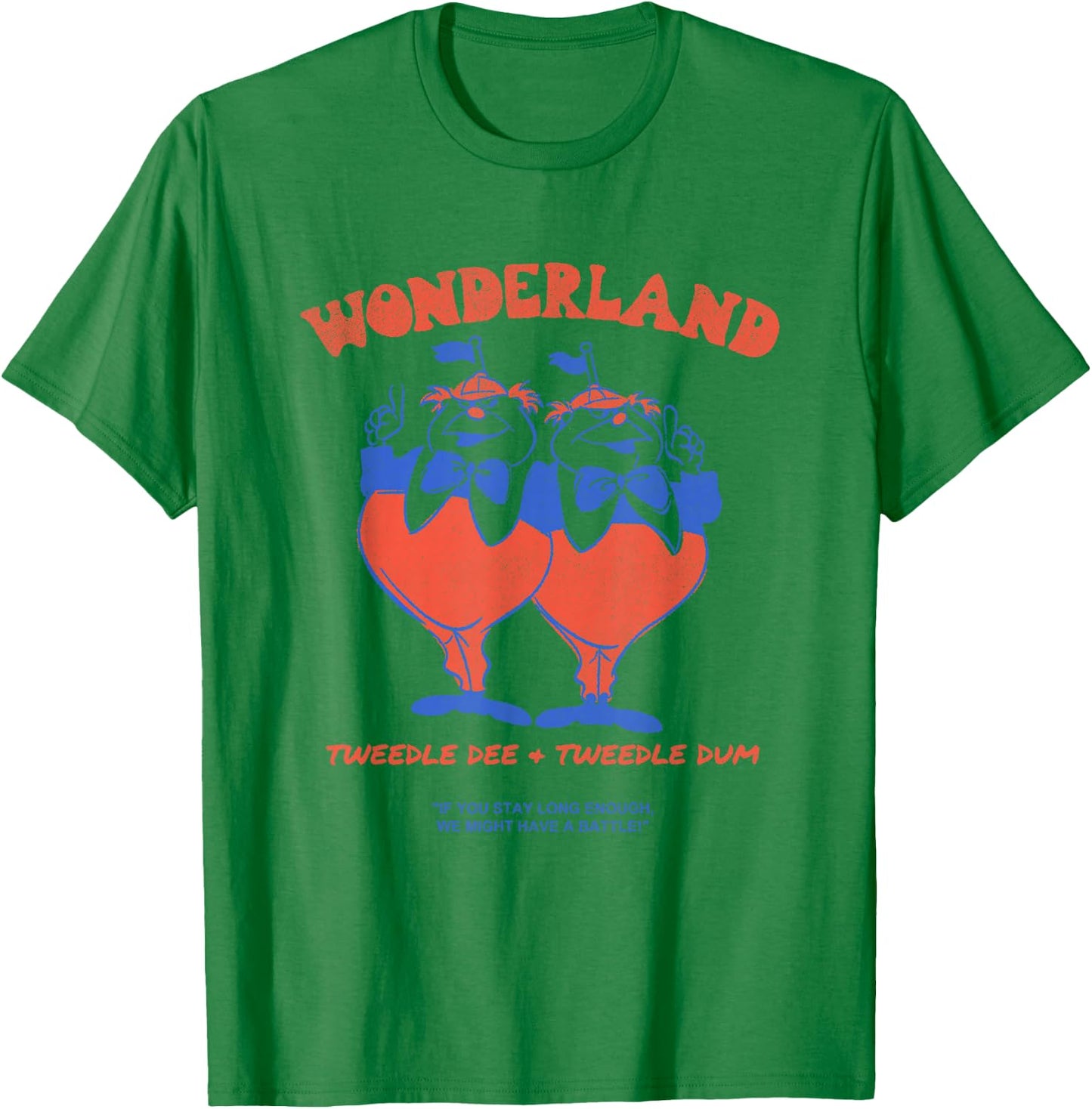 Disney Alice in Wonderland Tweedle Dee & Tweedle Dum T-Shirt - T-Shirt | Irish Green