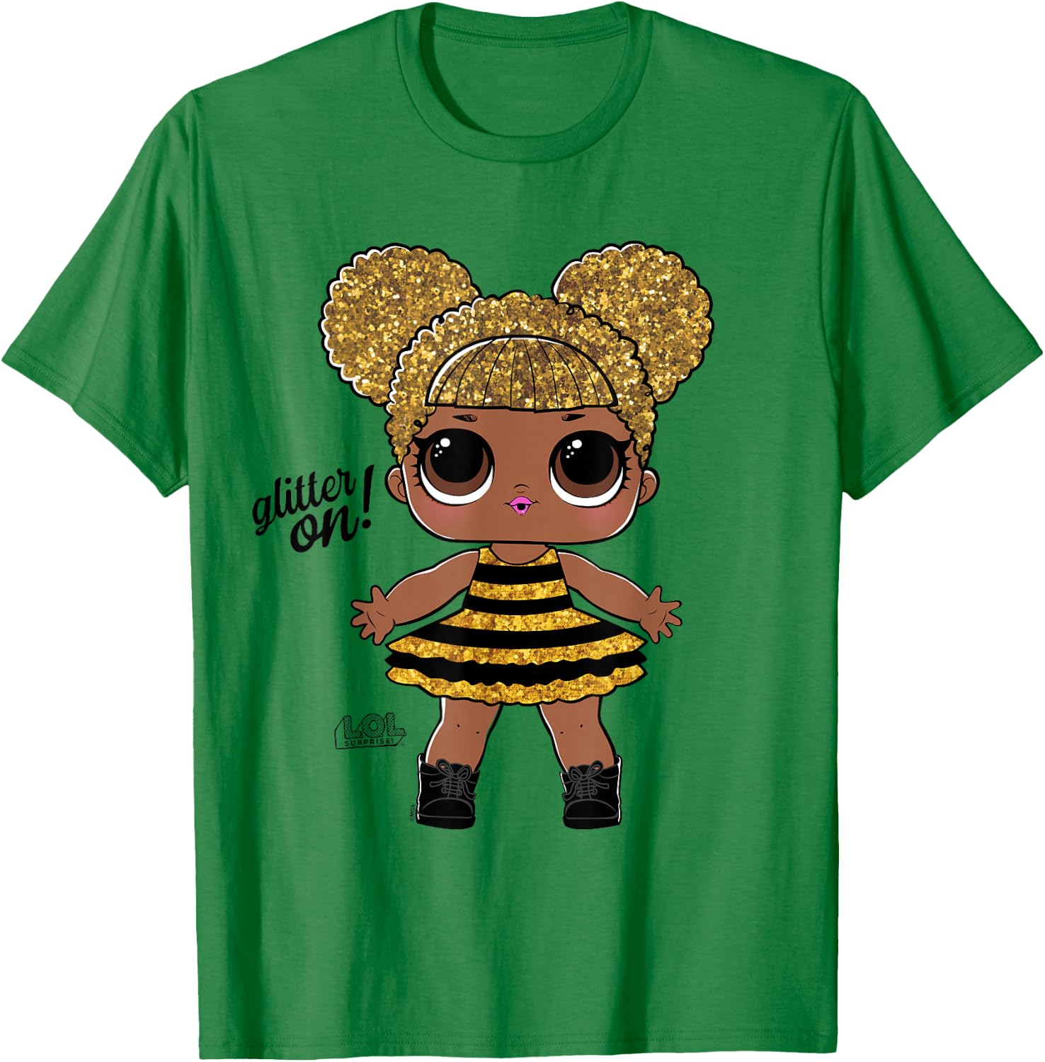 L.O.L. Surprise! Glitter On! Bumblebee Doll T-Shirt - T-Shirt | Irish Green