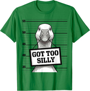 Sarcastic Funny Silly Goose T-Shirt - T-Shirt | Irish Green