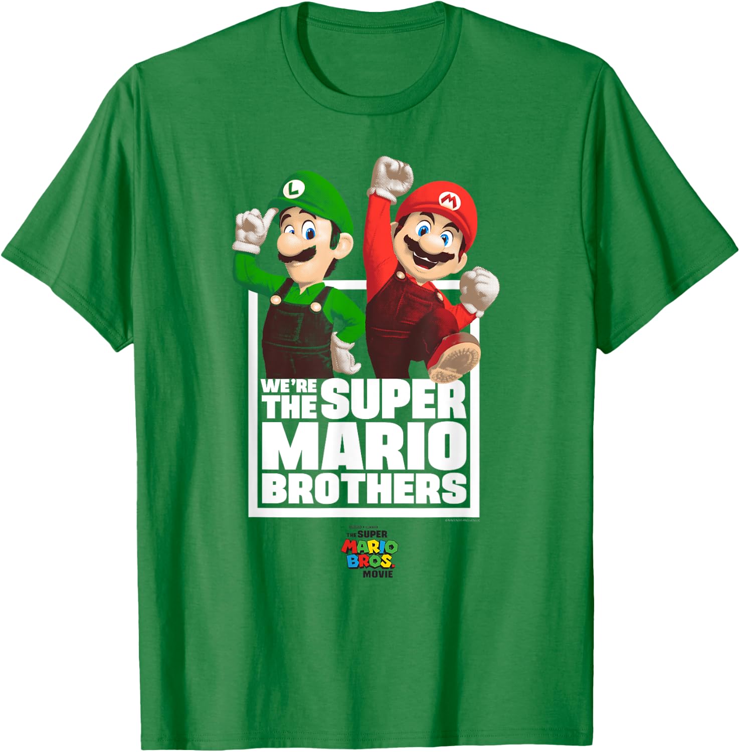 The Super Mario Bros. Movie The Super Mario Bros. Portrait , blue T-Shirt - T-Shirt | Irish Green