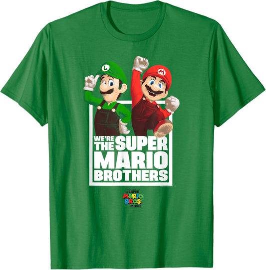 The Super Mario Bros. Movie The Super Mario Bros. Portrait , blue T-Shirt - T-Shirt | Irish Green
