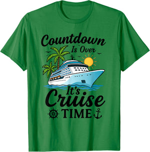Countdown is Over It's Cruise Time Men Women Cruise Ship T-Shirt - T-Shirt | Irish Green