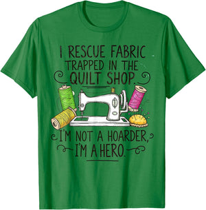Stitch Sewer Quilt Quilter Funny Sewing Quilting Themed T-Shirt - T-Shirt | Irish Green