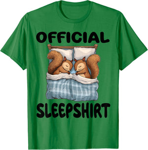 Squirrel Official Sleepshirt Pajamas Nightgown T-Shirt - T-Shirt | Irish Green