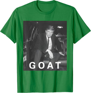 Trump GOAT Donald Trump 2024 Funny Take America Back T-Shirt - T-Shirt | Irish Green