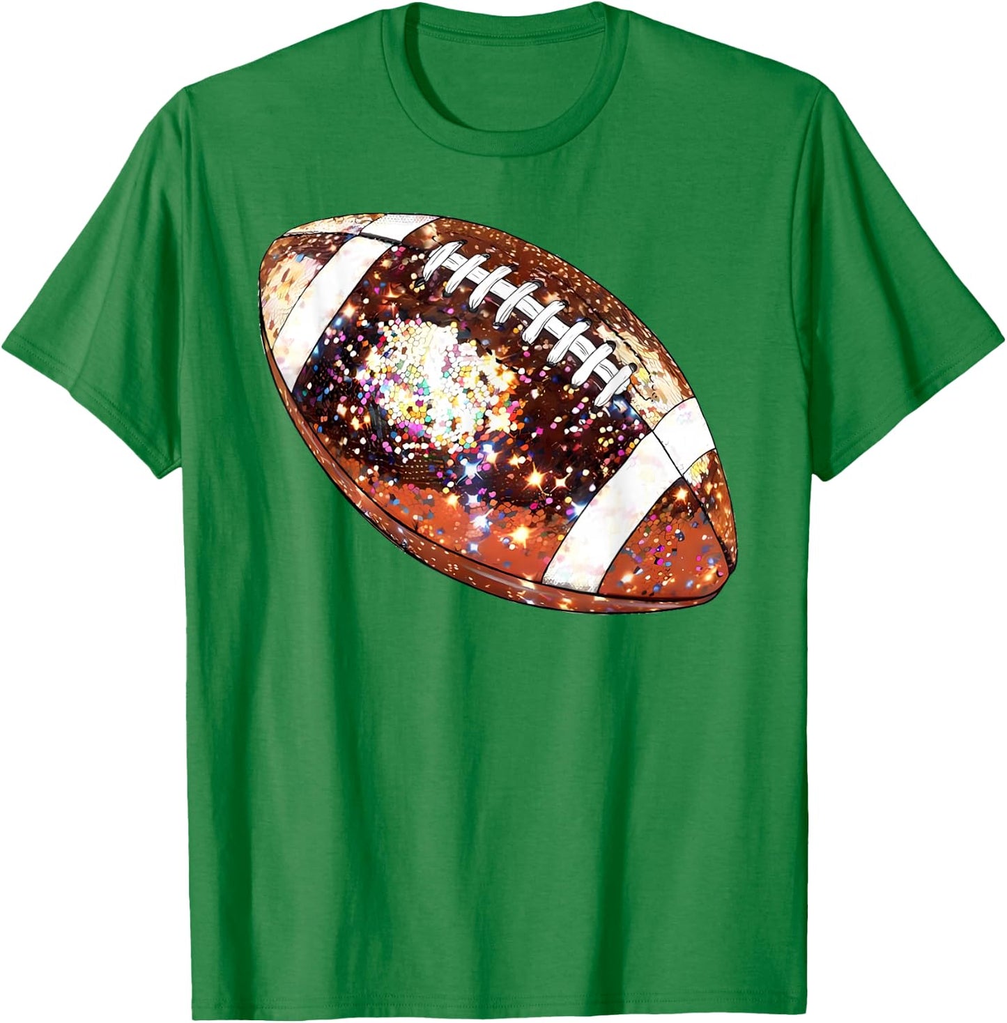 Football Disco Football Season Game Day Football Mom Sister T-Shirt - T-Shirt | Irish Green
