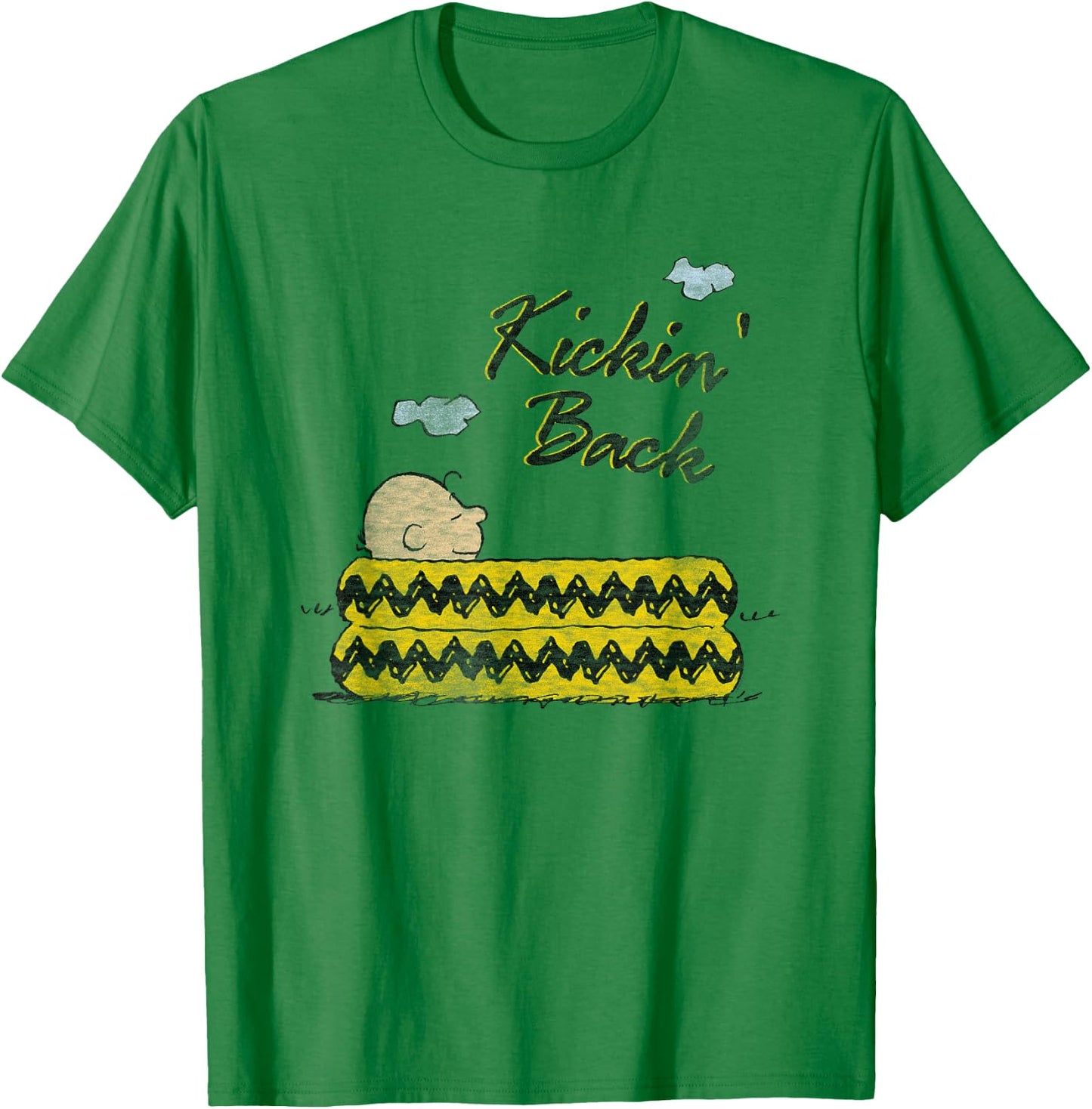 Peanuts Kickin' Back Charlie Brown T-Shirt - T-Shirt | Irish Green