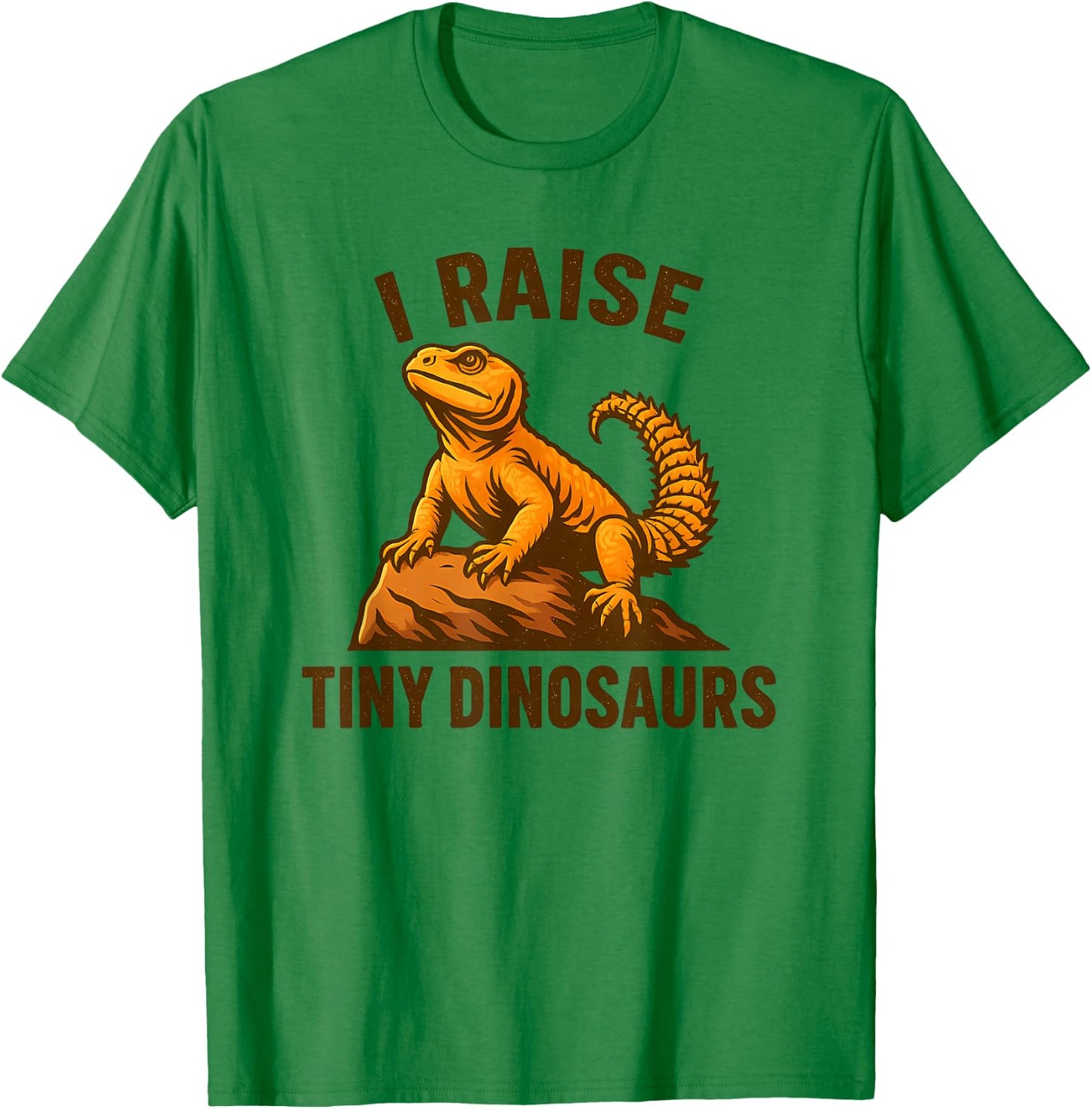 Uromastyx Agama I Raise Tiny Dinosaurs Lizard Owner T-Shirt - T-Shirt | Irish Green