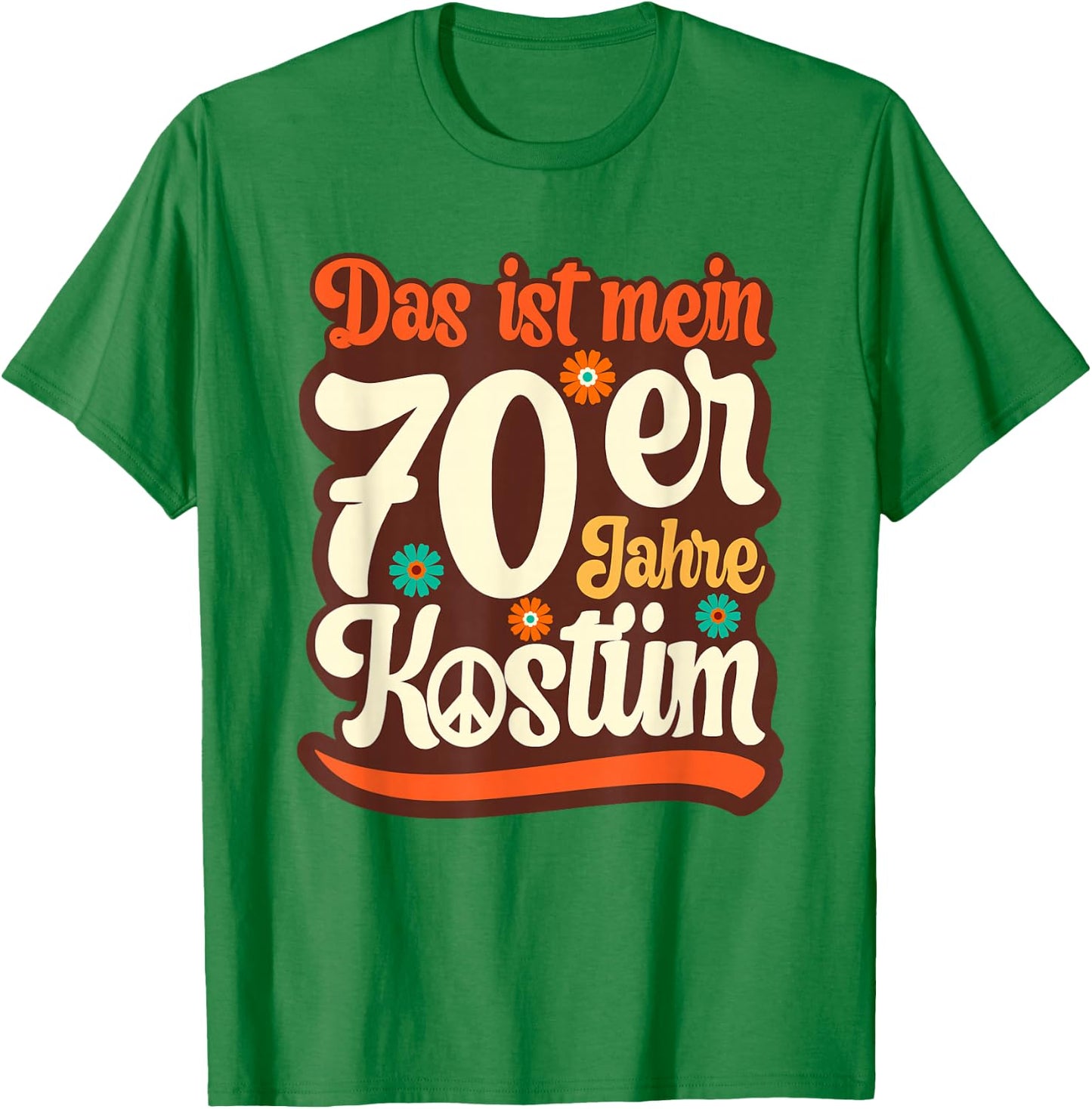 Das ist mein 70s Costume Outfit Party Women's & Men's , orange T-Shirt - T-Shirt | Irish Green