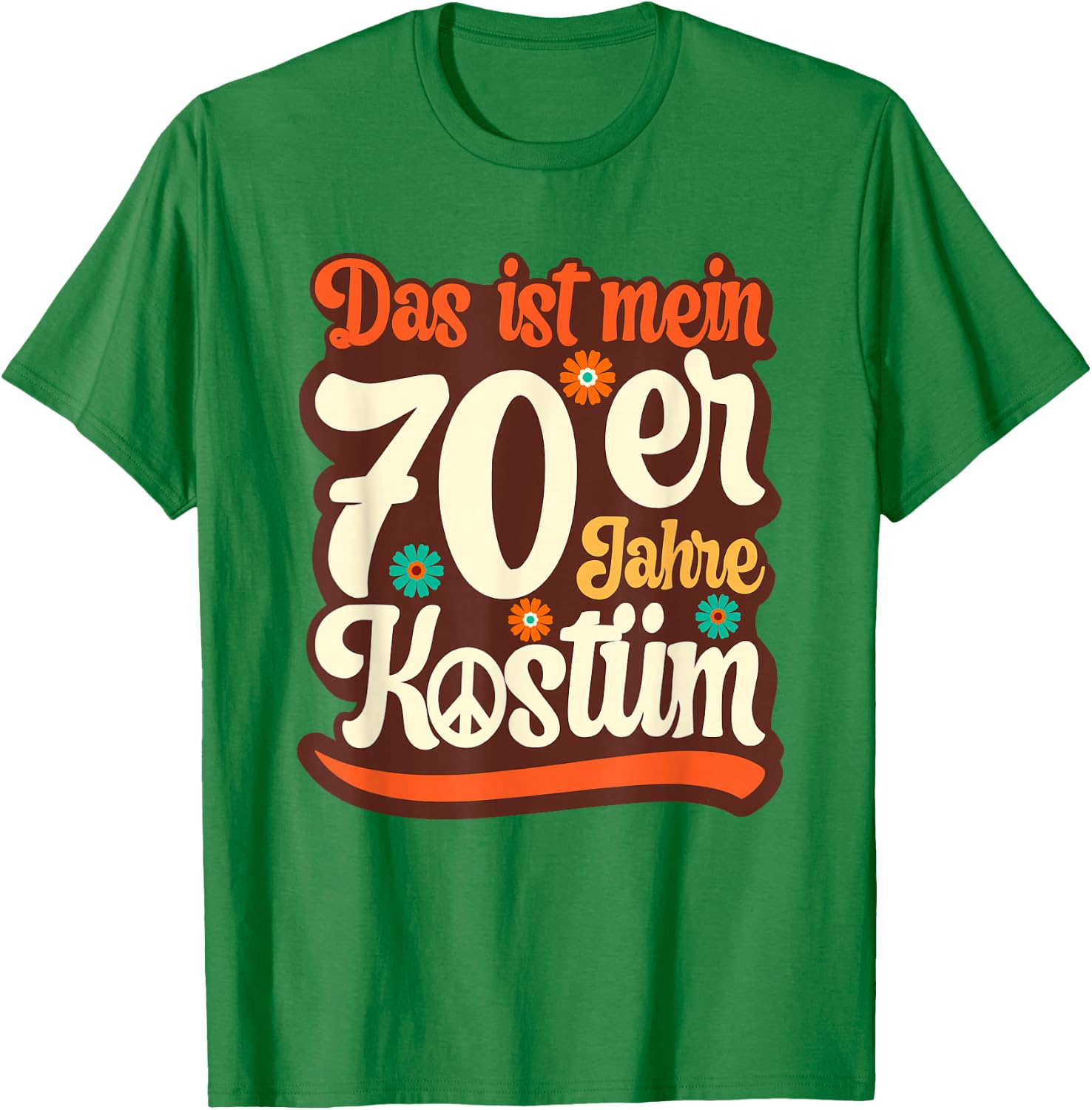 Das ist mein 70s Costume Outfit Party Women's & Men's , orange T-Shirt - T-Shirt | Irish Green