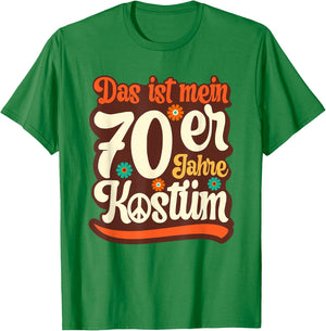 Das ist mein 70s Costume Outfit Party Women's & Men's , orange T-Shirt - T-Shirt | Irish Green