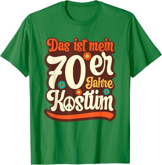Das ist mein 70s Costume Outfit Party Women's & Men's , orange T-Shirt - T-Shirt | Irish Green