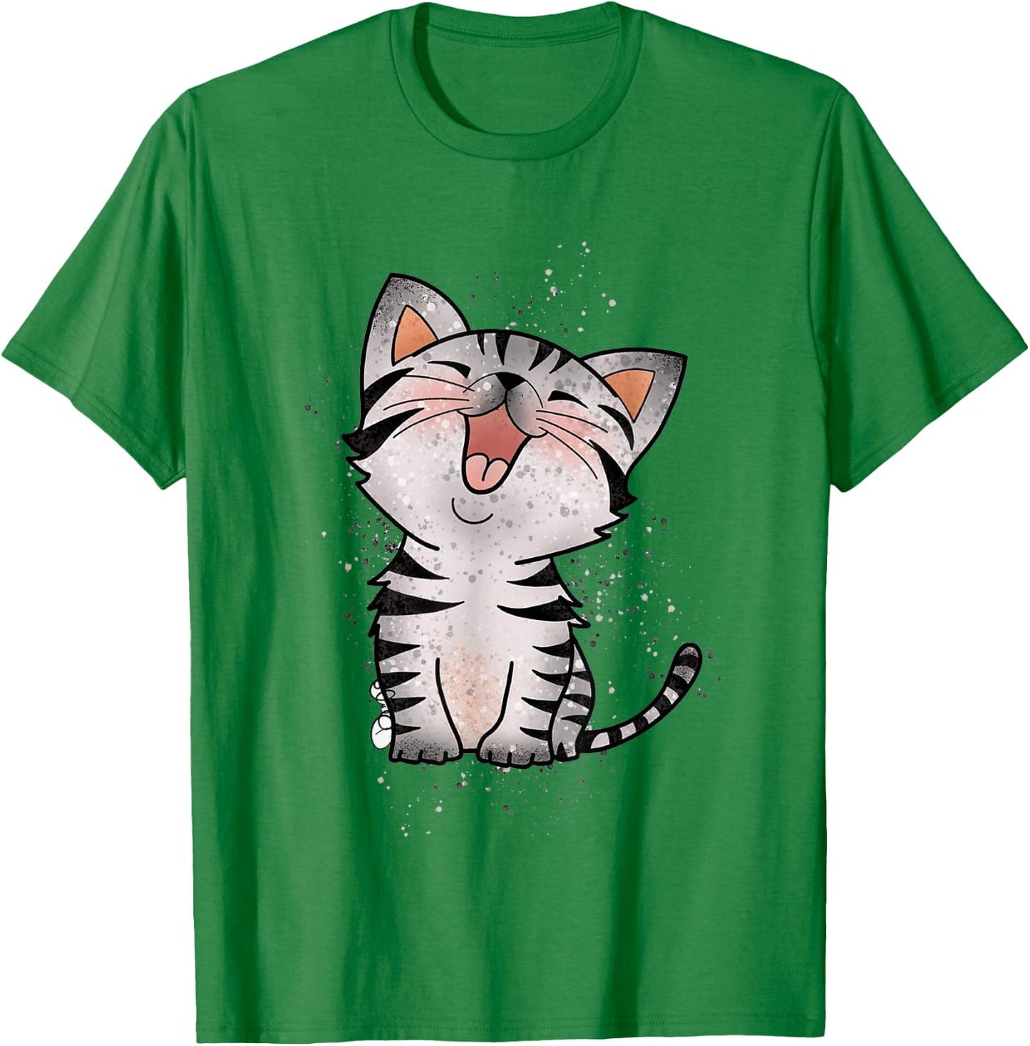 Cute Kitten Cat Lovers , White T-Shirt - T-Shirt | Irish Green