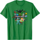 Minecraft Character Cluster Logo T-Shirt - T-Shirt | Irish Green