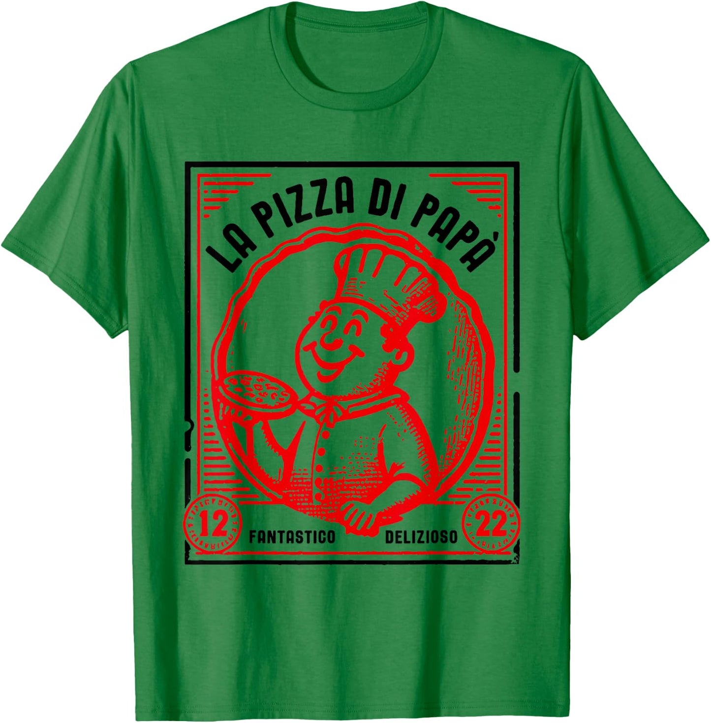 la Pizza di Papà , White T-Shirt - T-Shirt | Irish Green