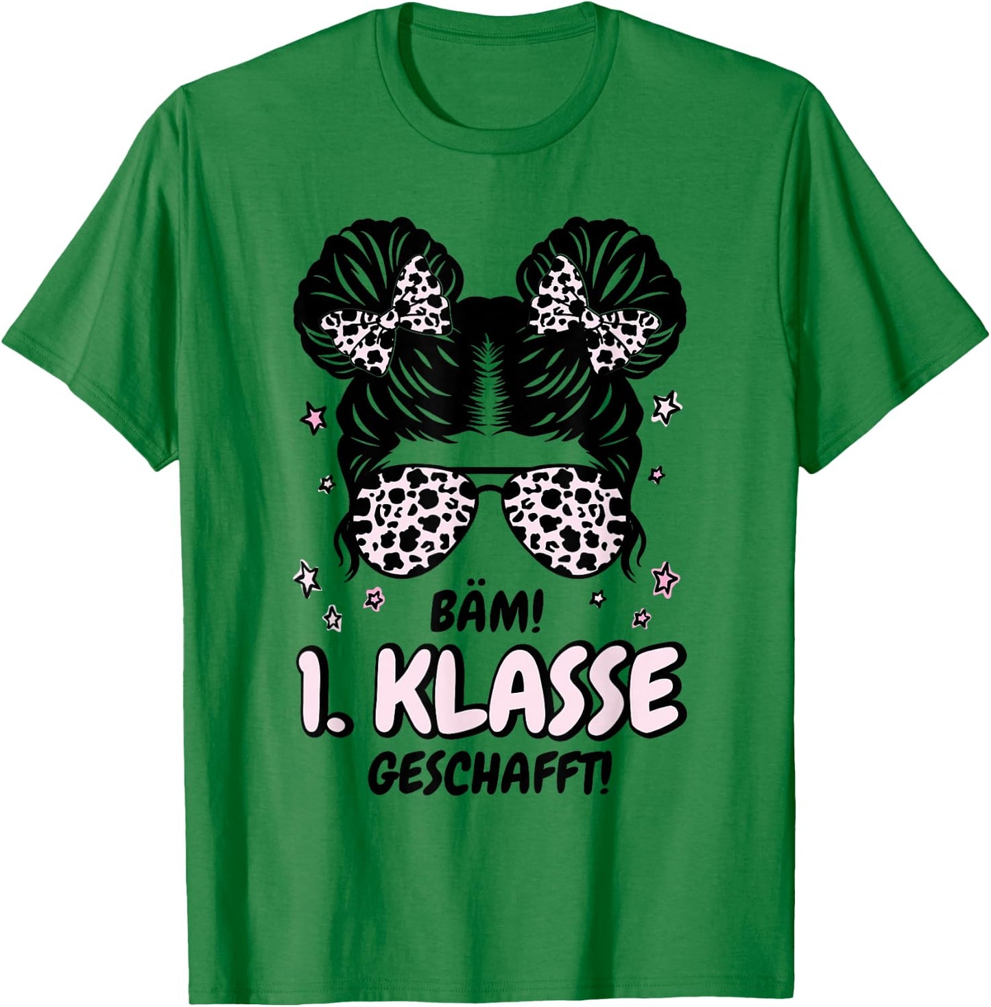 Bäm 1. Klasse Geschafft 2026 Abschluss 1. Klasse T-Shirt - T-Shirt | Irish Green