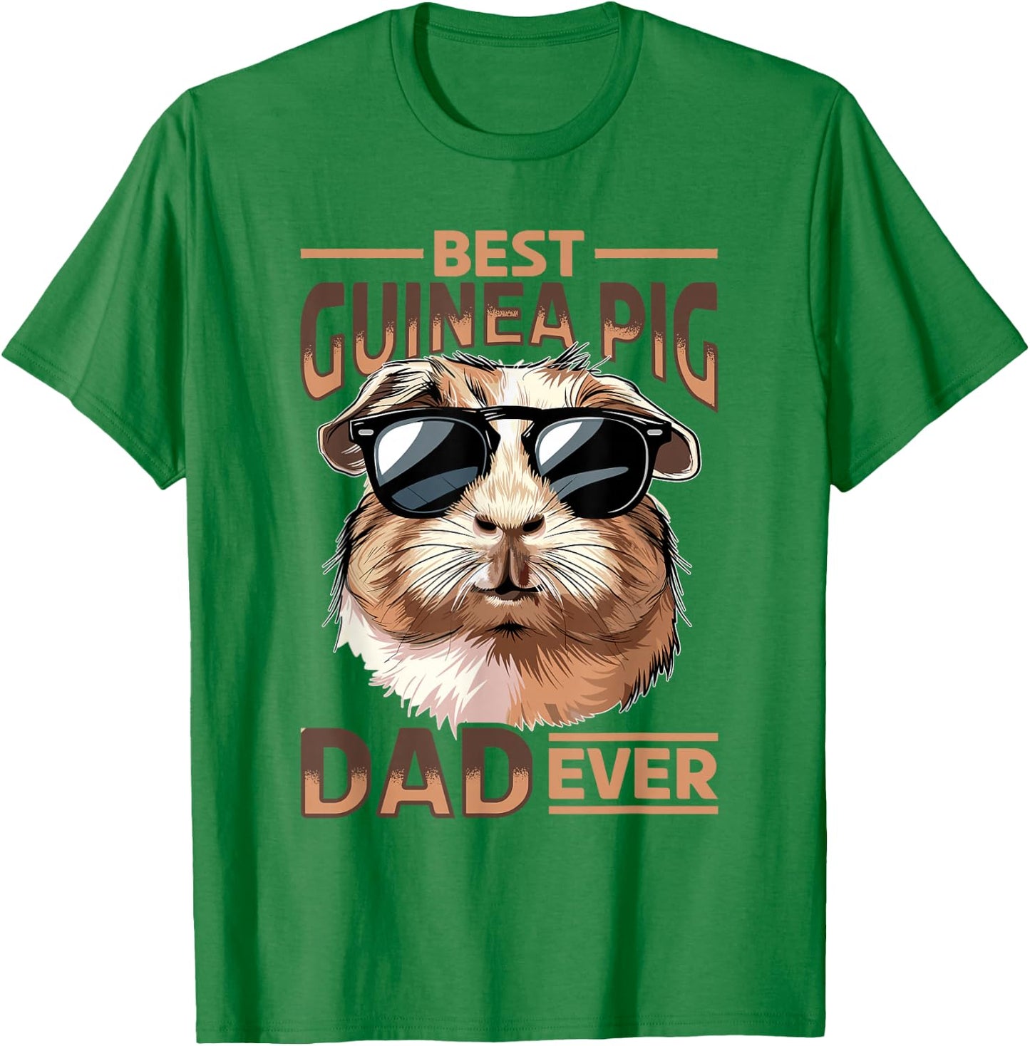 Funny Guinea Pig Pet Lover Rodent Animal Best Guinea Pig Dad T-Shirt - T-Shirt | Irish Green