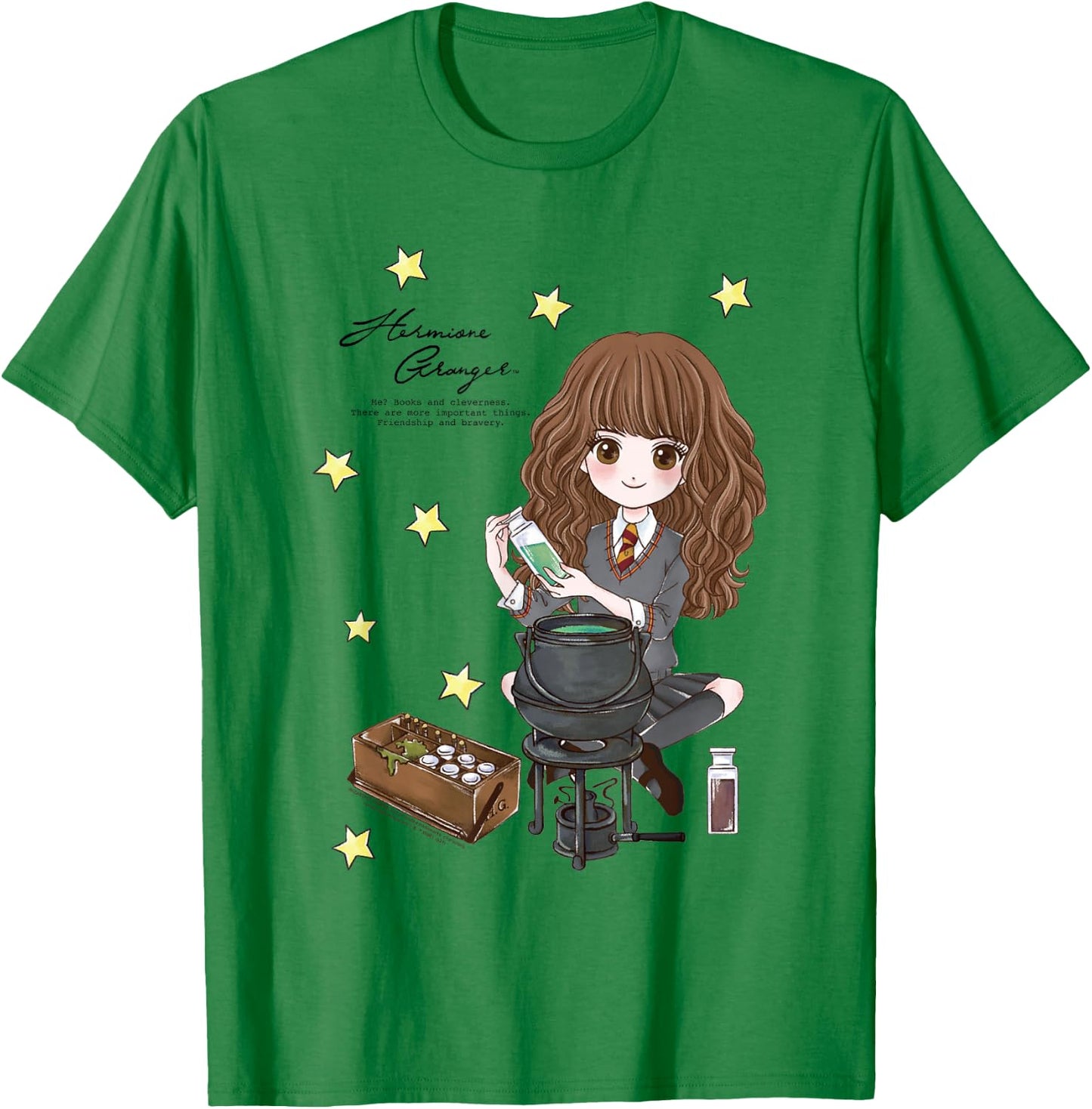 Harry Potter Hermione Granger Quote and Stars T-Shirt - T-Shirt | Irish Green