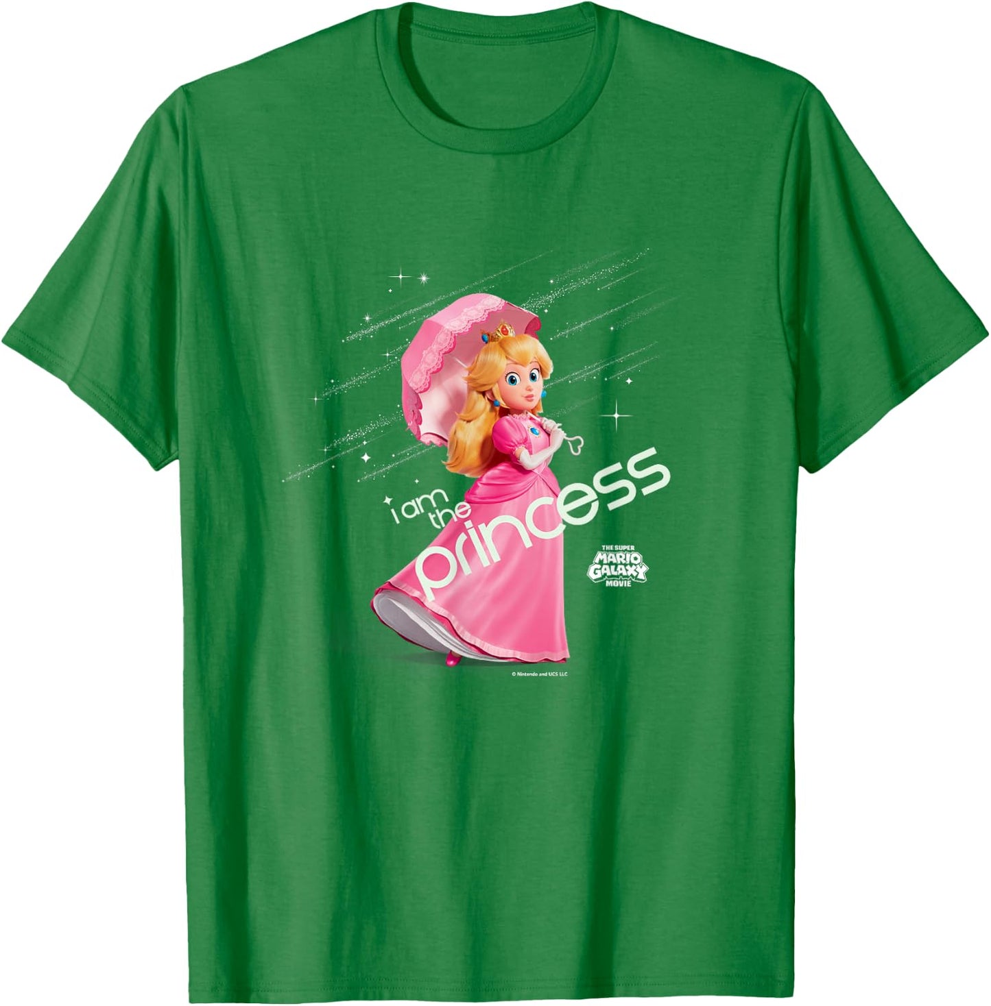 The Super Mario Galaxy Movie Princess Peach Elegance T-Shirt - T-Shirt | Irish Green