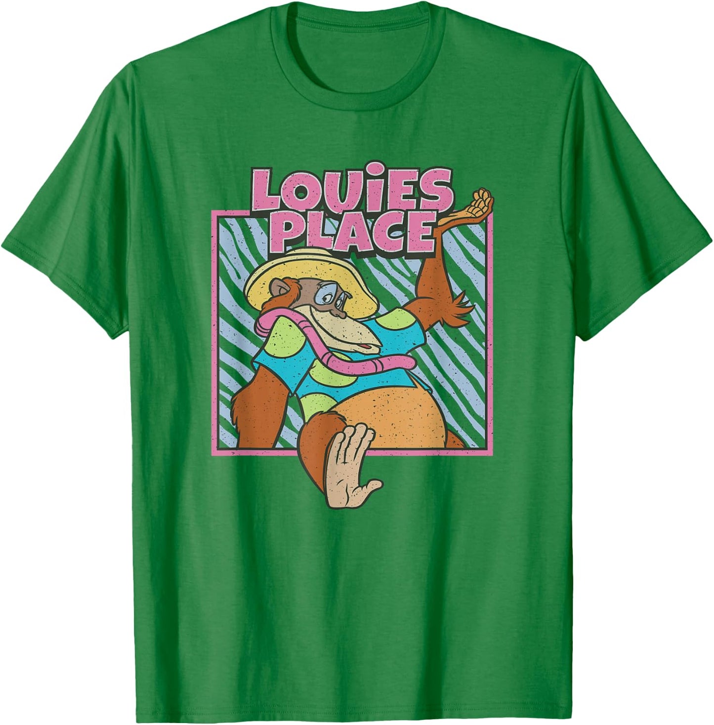 Disney The Jungle Book King Louie's Place Poster T-Shirt - T-Shirt | Irish Green