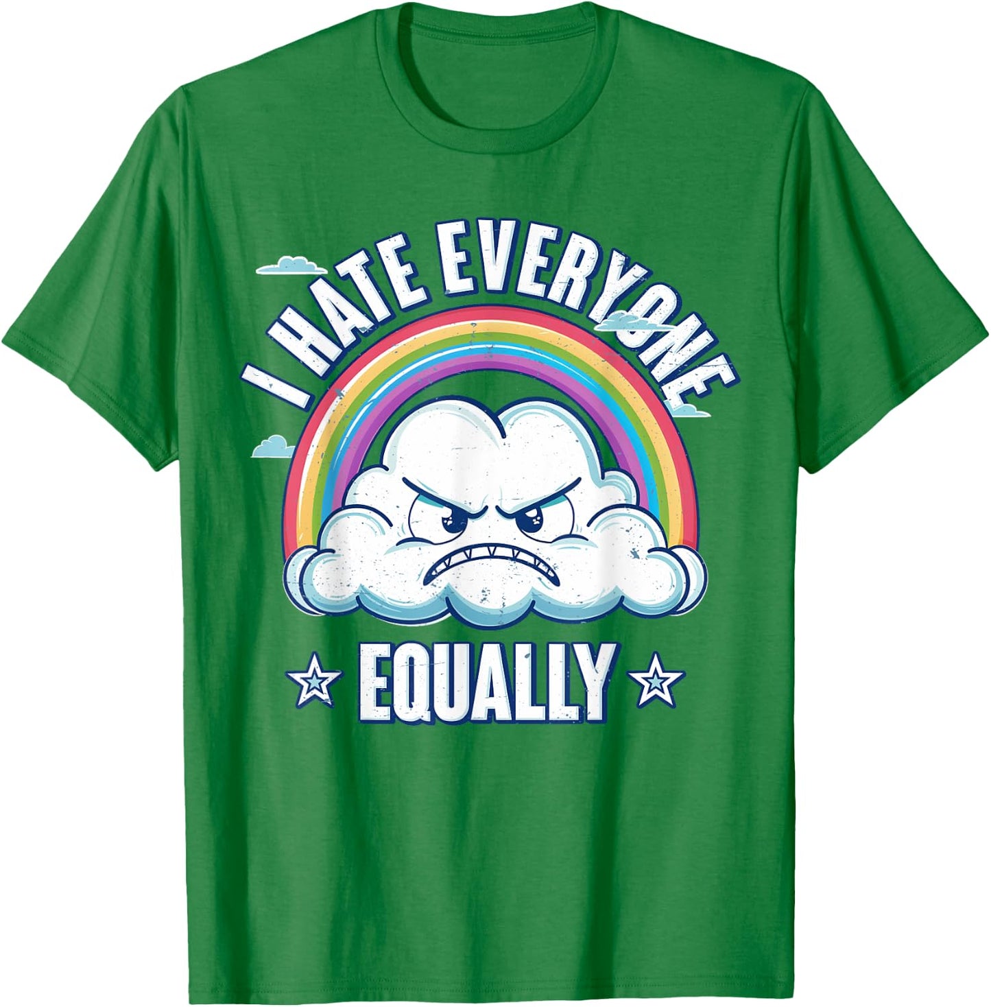 I Hate Everyone Equally T-Shirt - T-Shirt | Irish Green