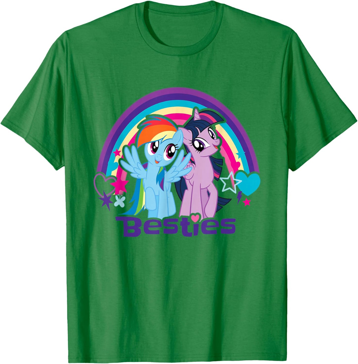 Twilight Sparkle Rainbow Dash Besties T-Shirt - T-Shirt | Irish Green