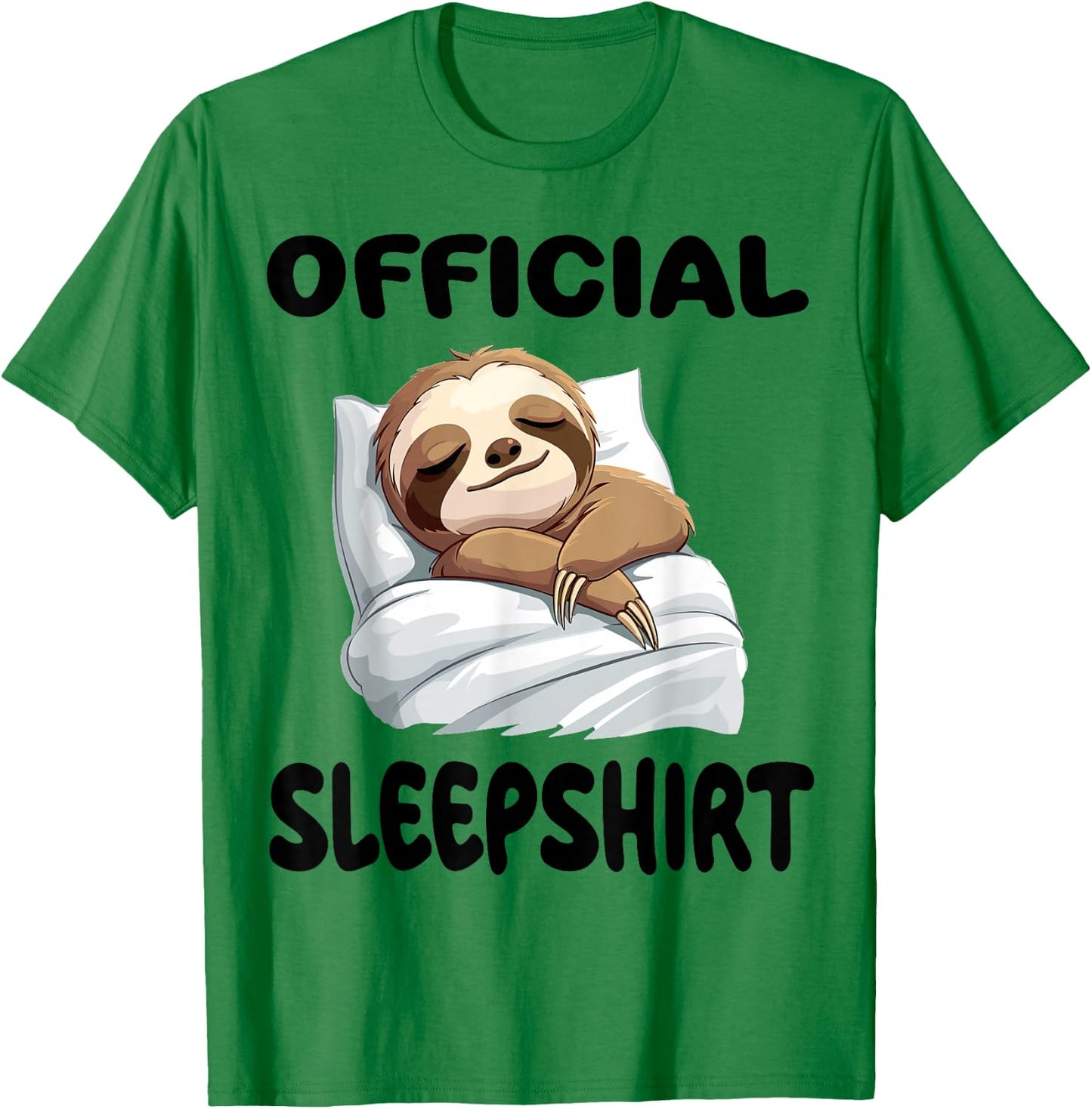 Sloth Animal Official Sleepshirt Pajamas Nightgown T-Shirt - T-Shirt | Irish Green