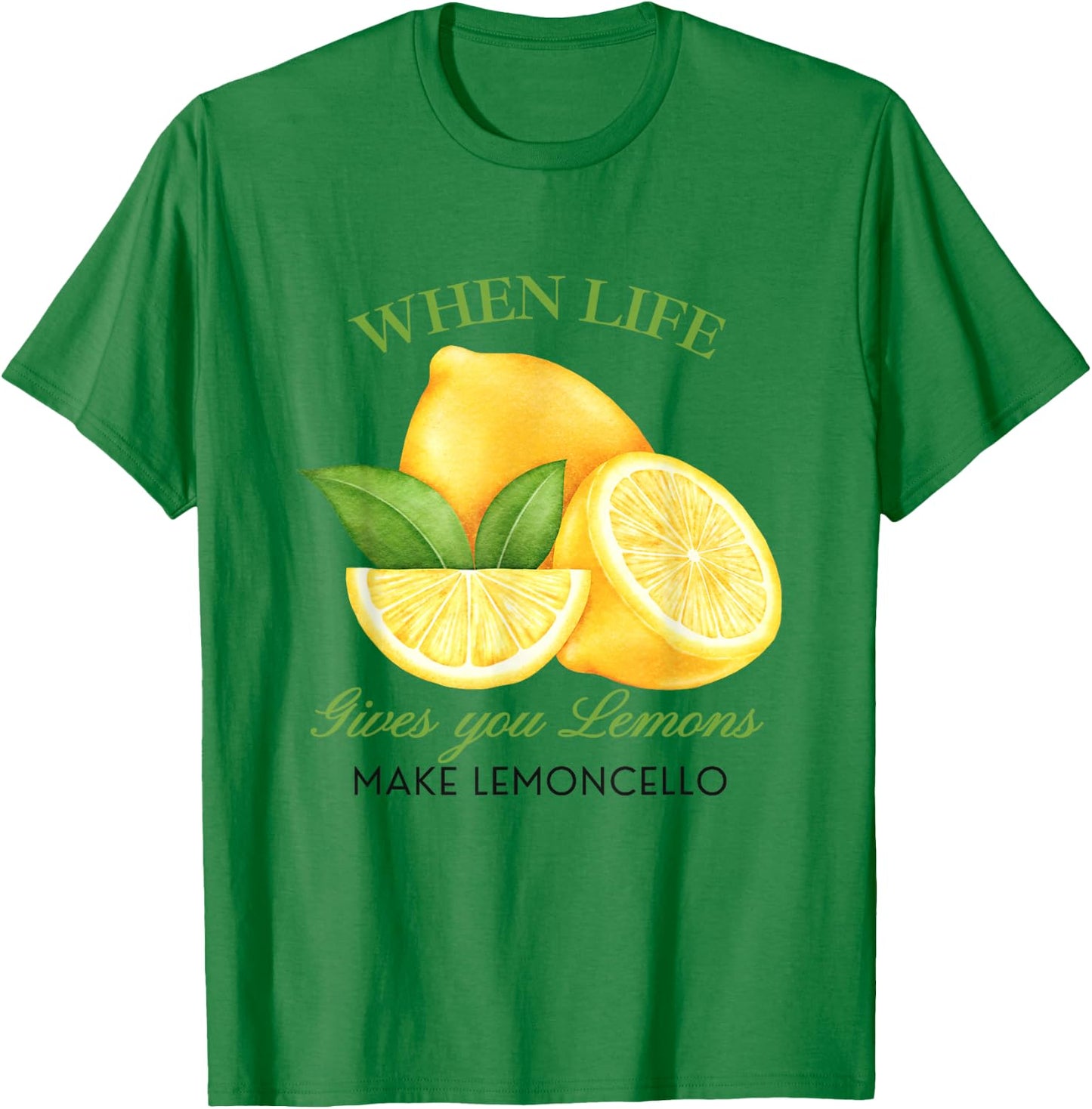 Wenn das Leben dir Zitronen gibt, mach Lemoncello lustige süße Frauen T-Shirt - T-Shirt | Irish Green