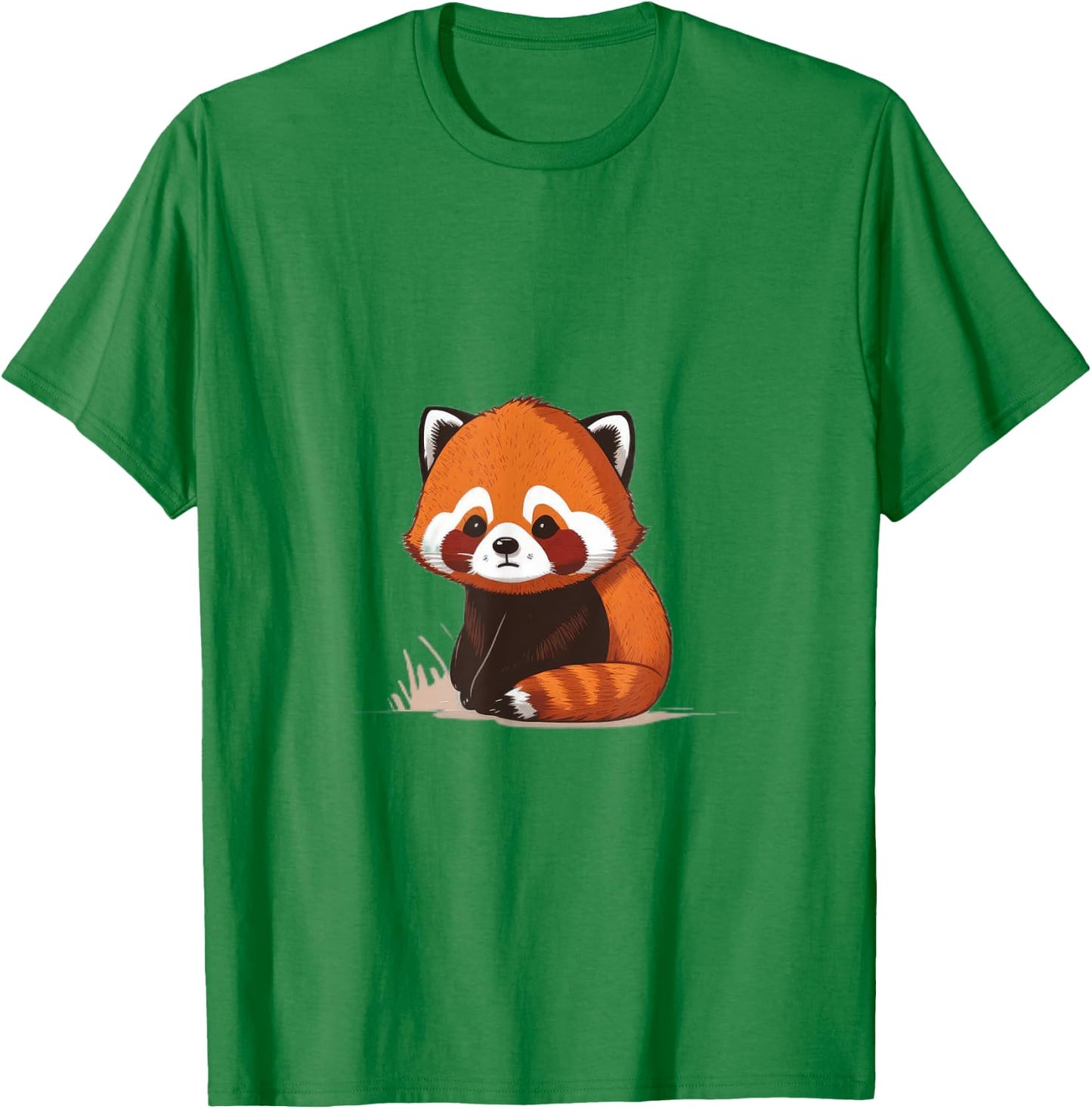 Cool Cute Funny Red Panda T-Shirt - T-Shirt | Irish Green