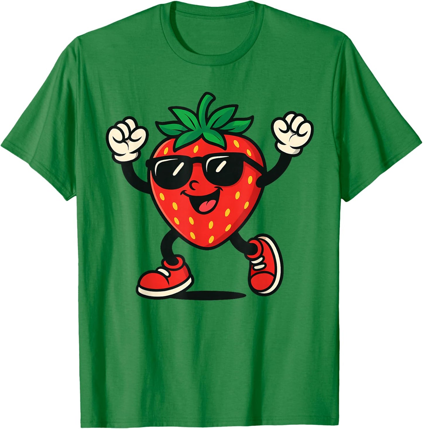 Cool Strawberry Design Fruit Strawberry Lover Men Women T-Shirt - T-Shirt | Irish Green