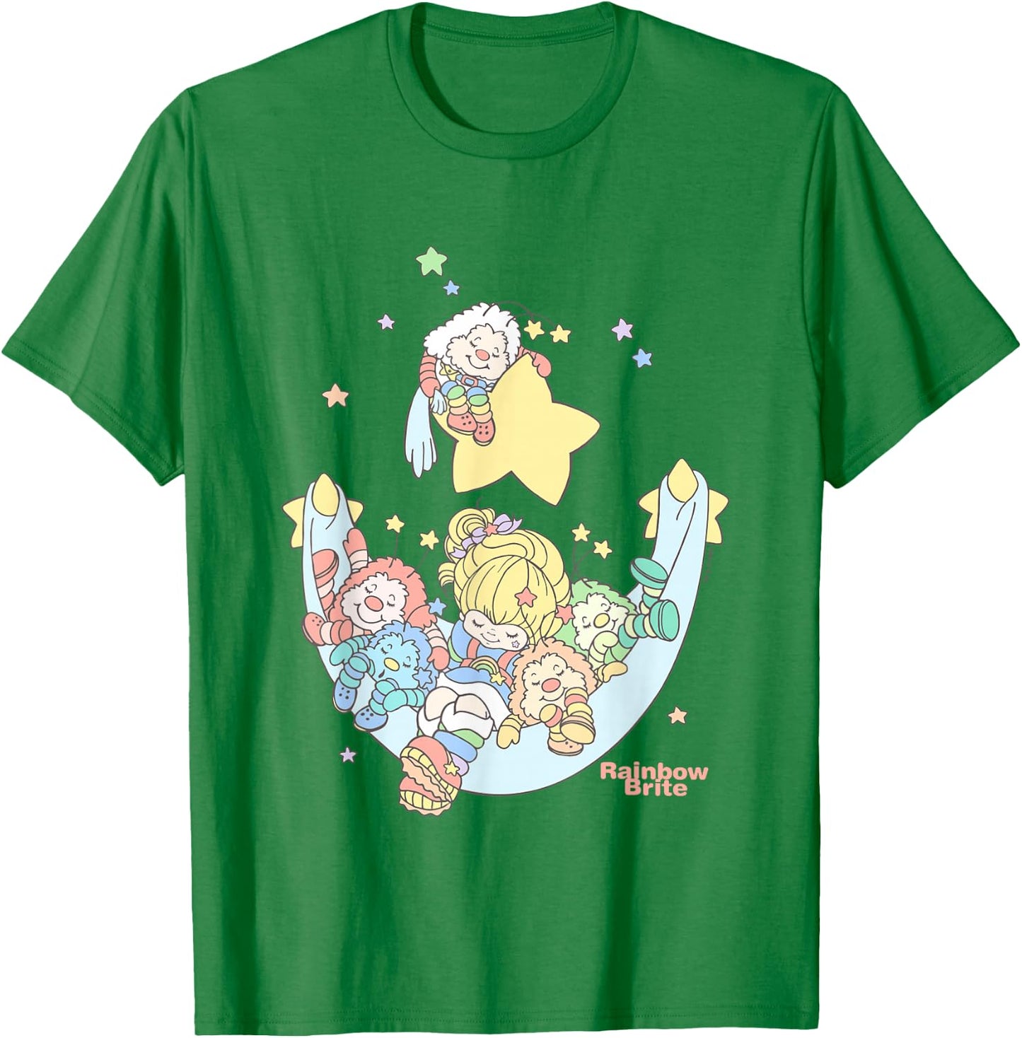 Rainbow Brite Sleeping Sprites Vintage T-Shirt - T-Shirt | Irish Green